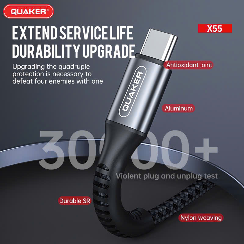 Cáp Dù 3in1 Quaker X55