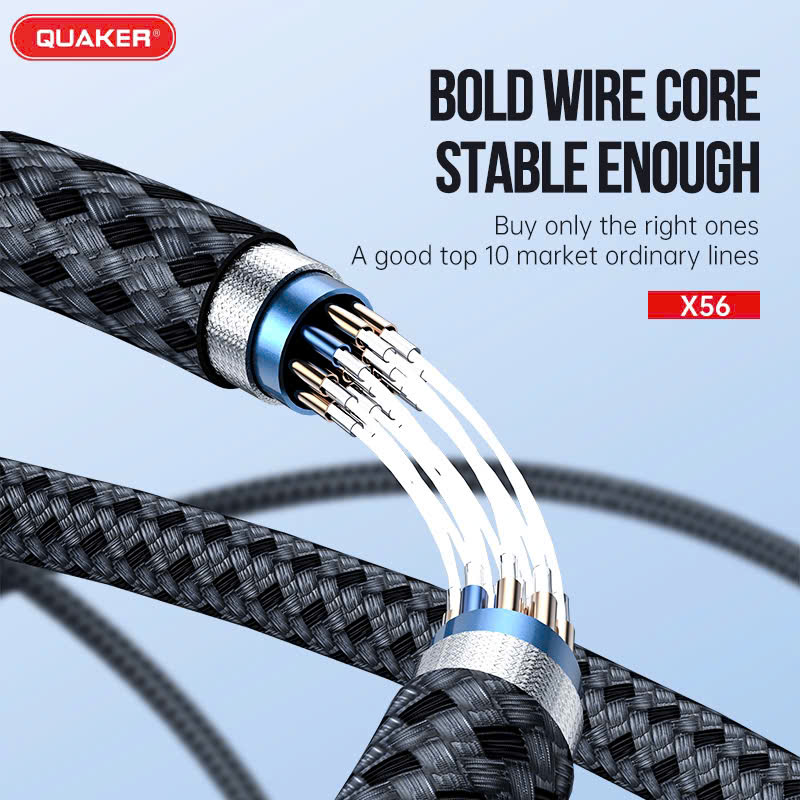 Cáp Sạc PD 30W Quaker X56