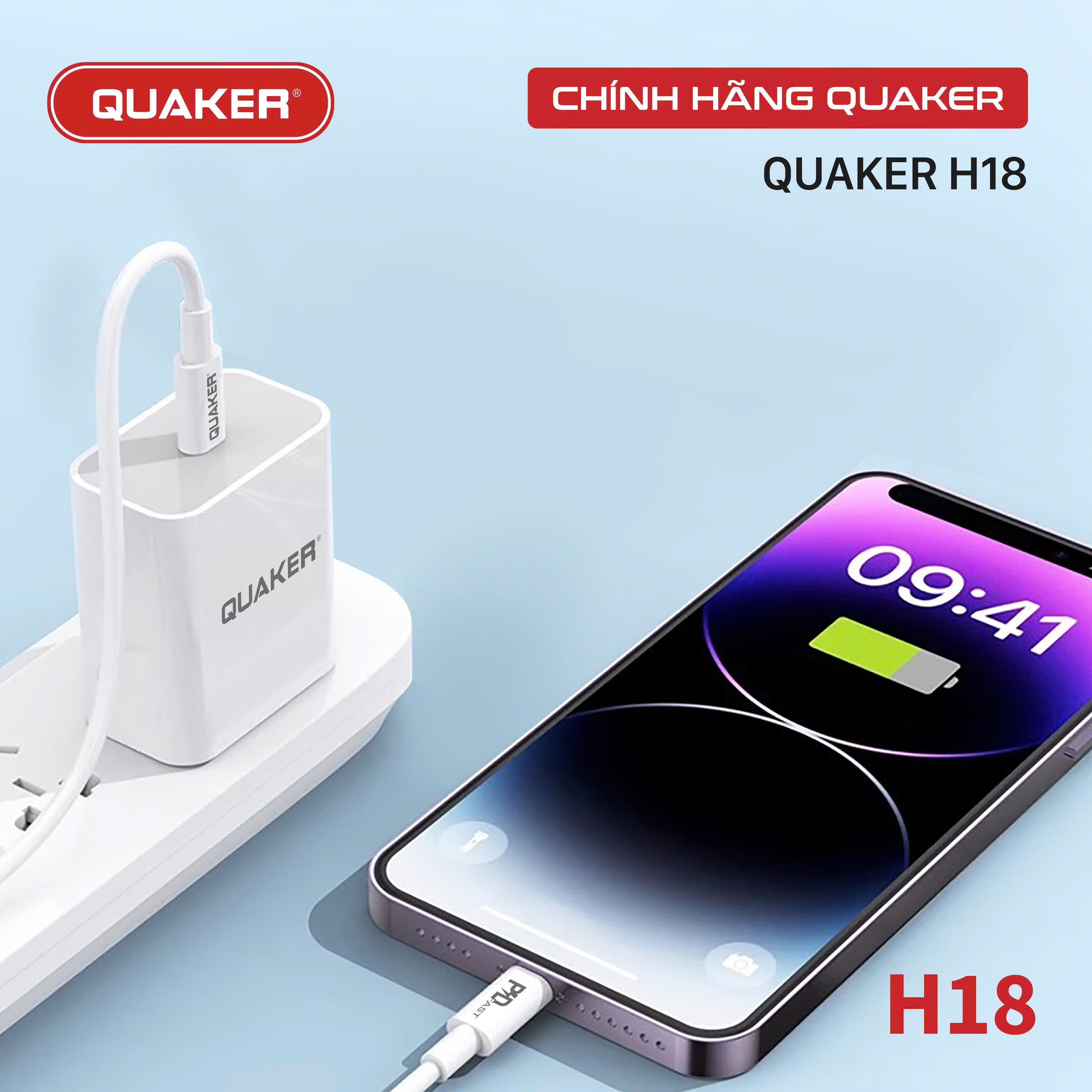 Củ sạc Quaker H18