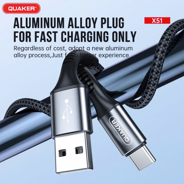 Cáp Sạc Dù Nhanh Quaker X51 - 3A
