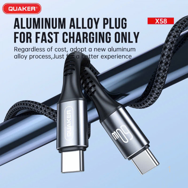 Cáp Sạc Dù Nhanh Quaker X58 - 60W PD