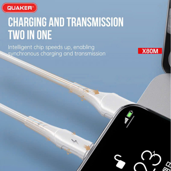 Cáp Sạc Nhanh Quaker X80 - 3A