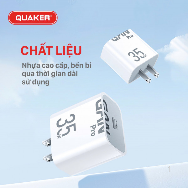 Củ Sạc Quaker H06 USB Type-C PD - 35W GaN