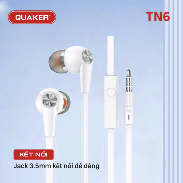 Tai Nghe Có Dây Dẹt Đàm Thoại TN6 - Jack 3.5mm