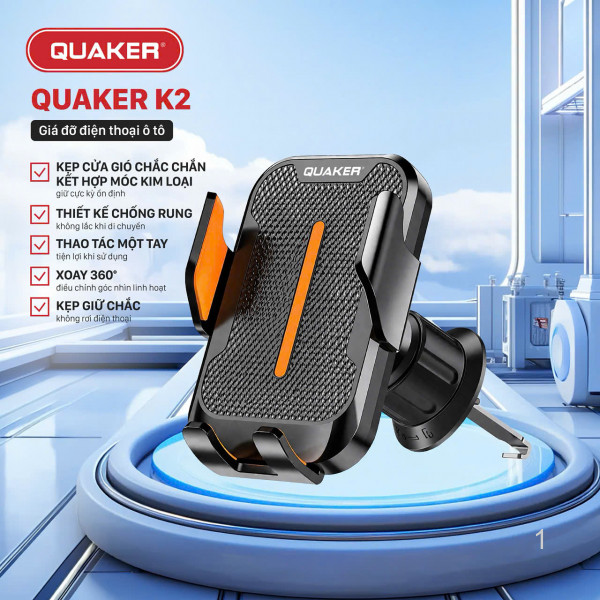 Kẹp Điện Thoại Ô Tô Quaker K2