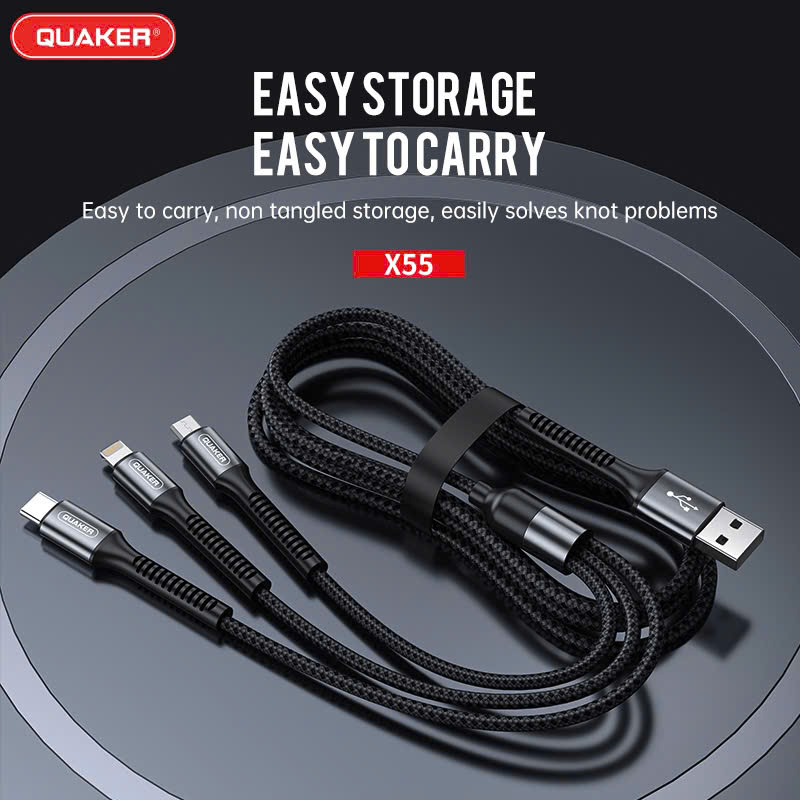 Cáp Dù 3in1 Quaker X55