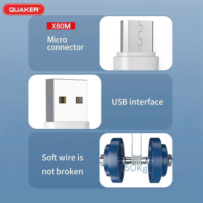Cáp Sạc Quaker X80