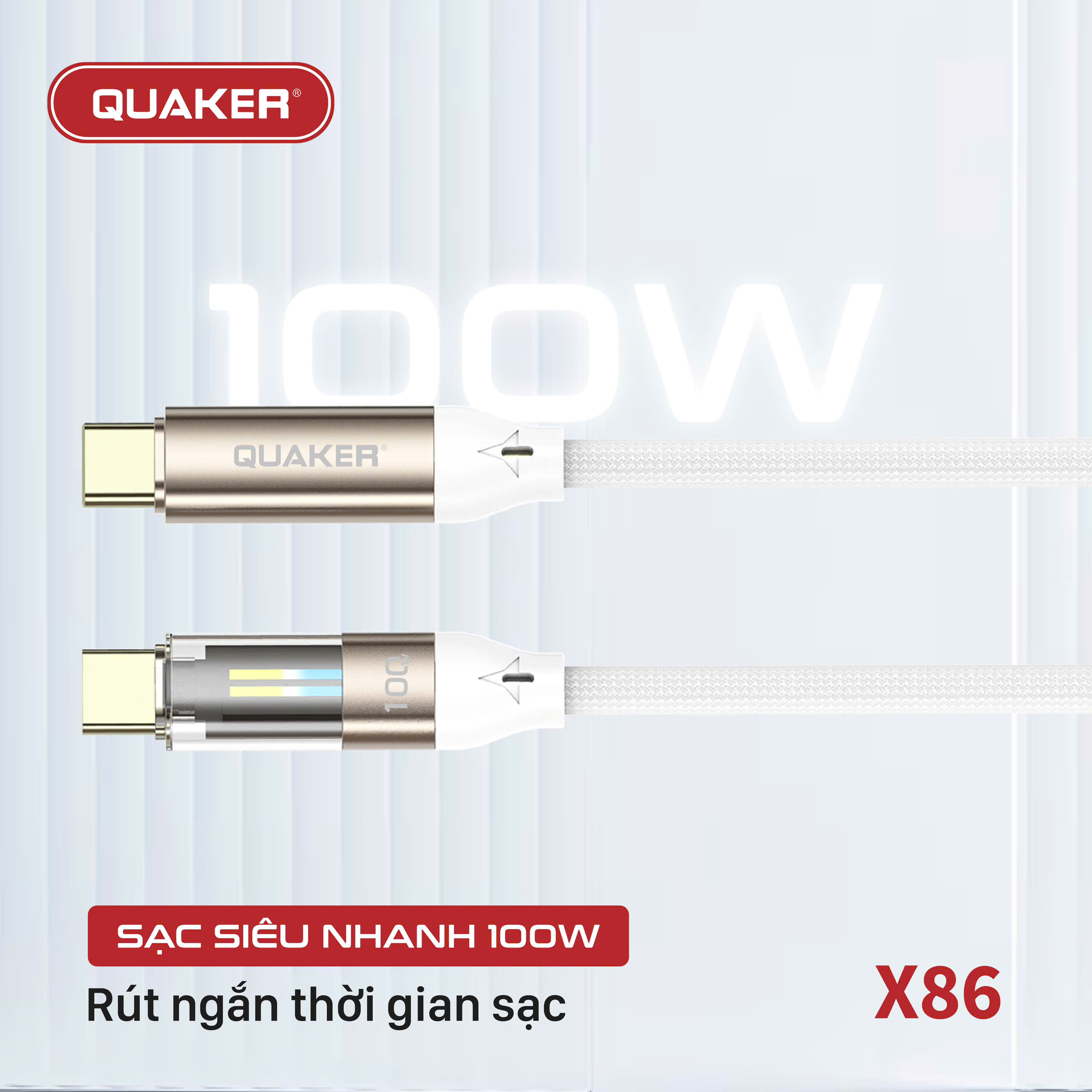 Cáp Sạc Thông Minh Quaker X86