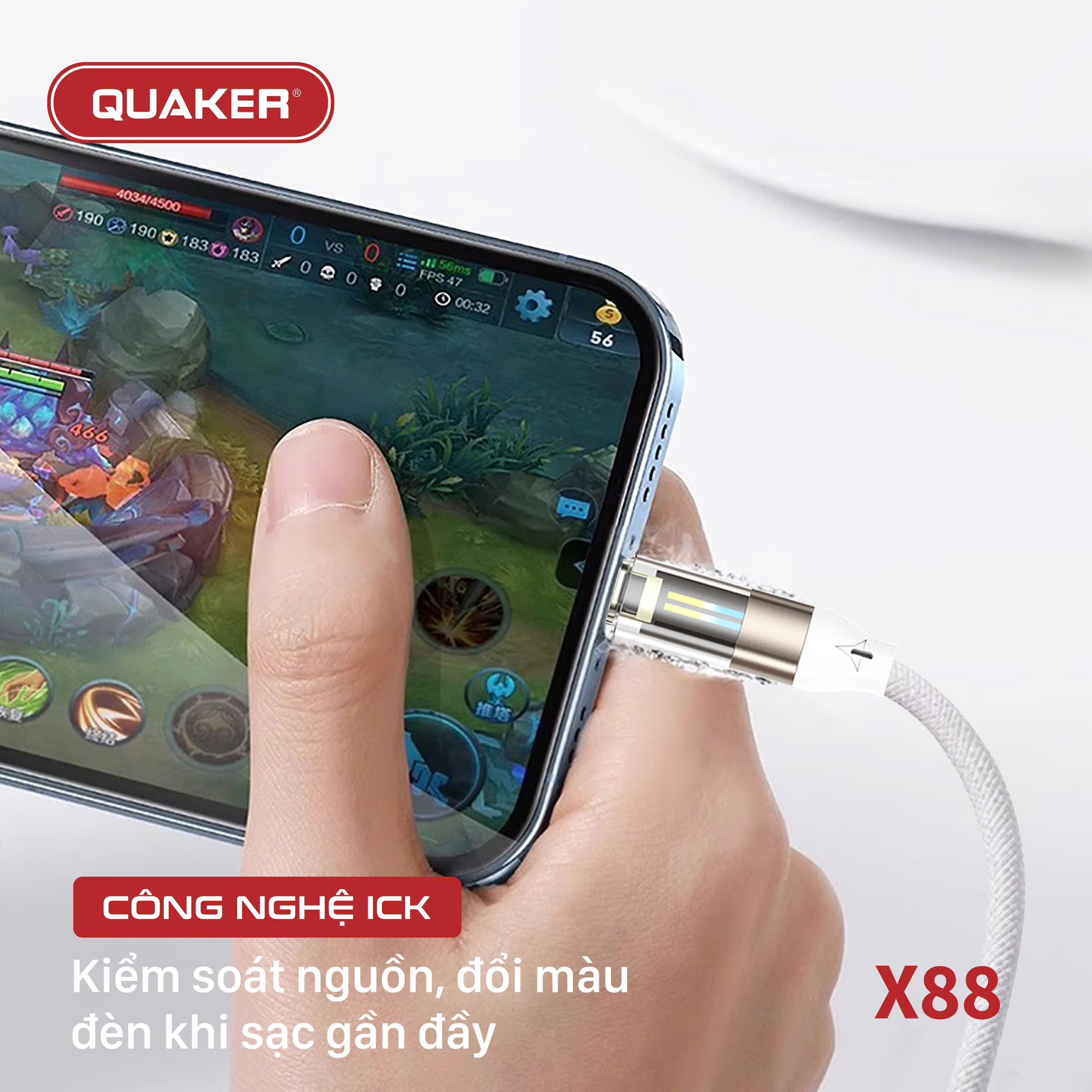 Cáp Sạc Thông Minh Quaker X88