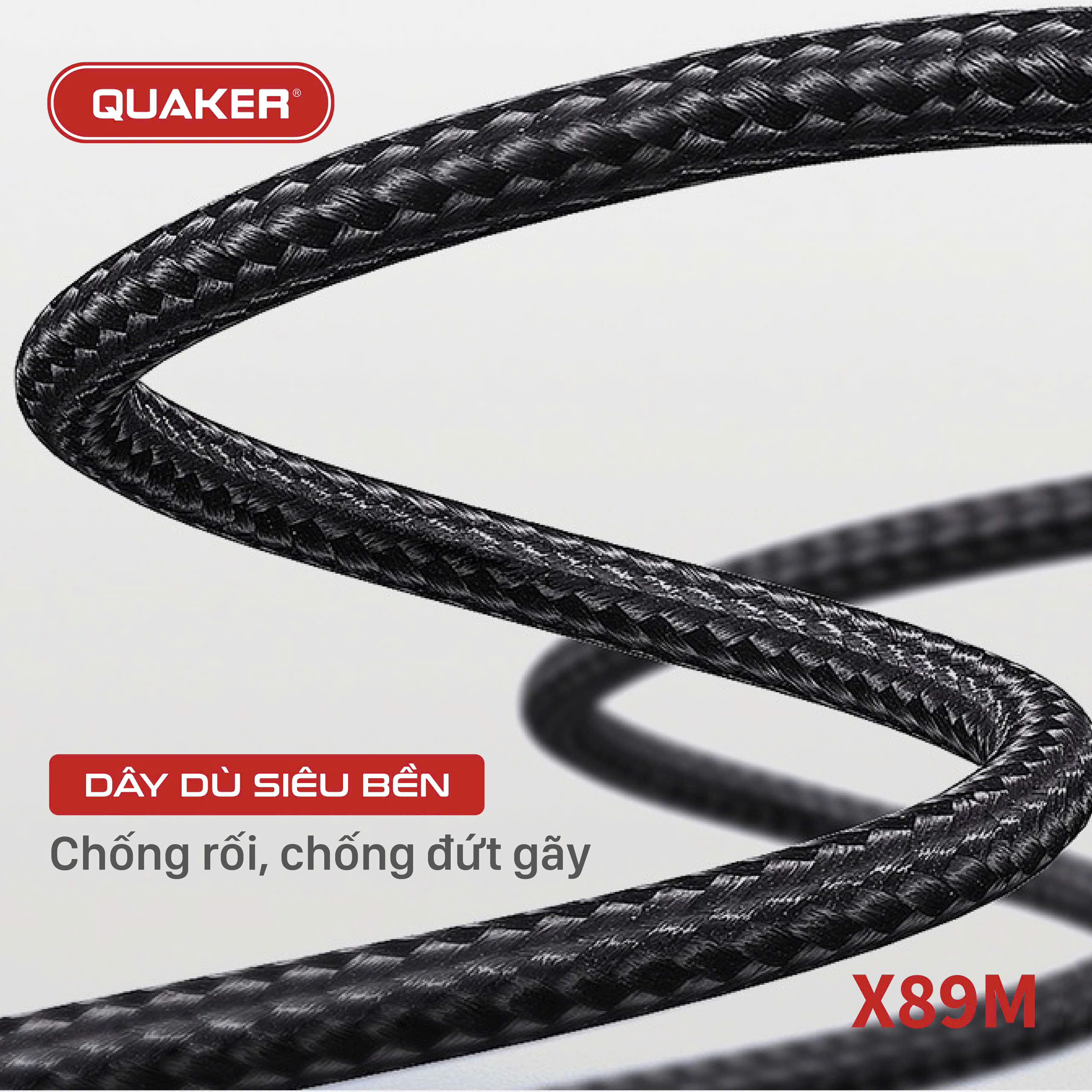 Cáp Sạc Dù Quaker X89 5A