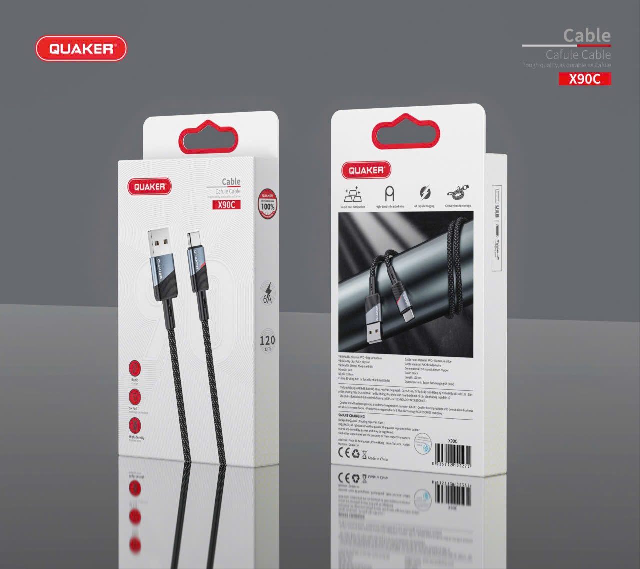 Cáp Sạc Quaker X90C