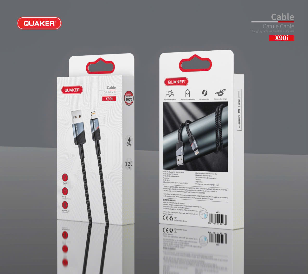 Cáp sạc Quaker X90i