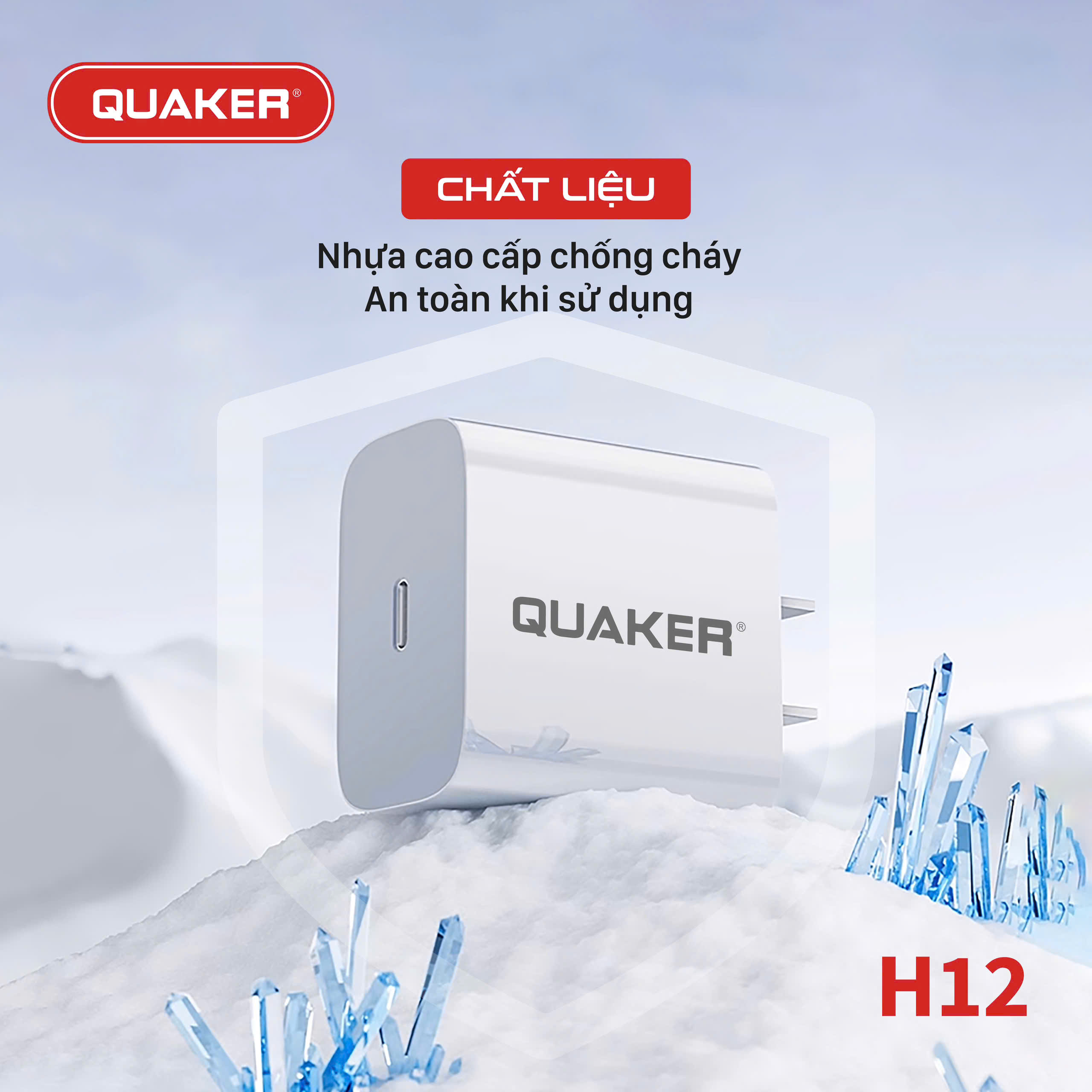 Củ sạc Quaker H12