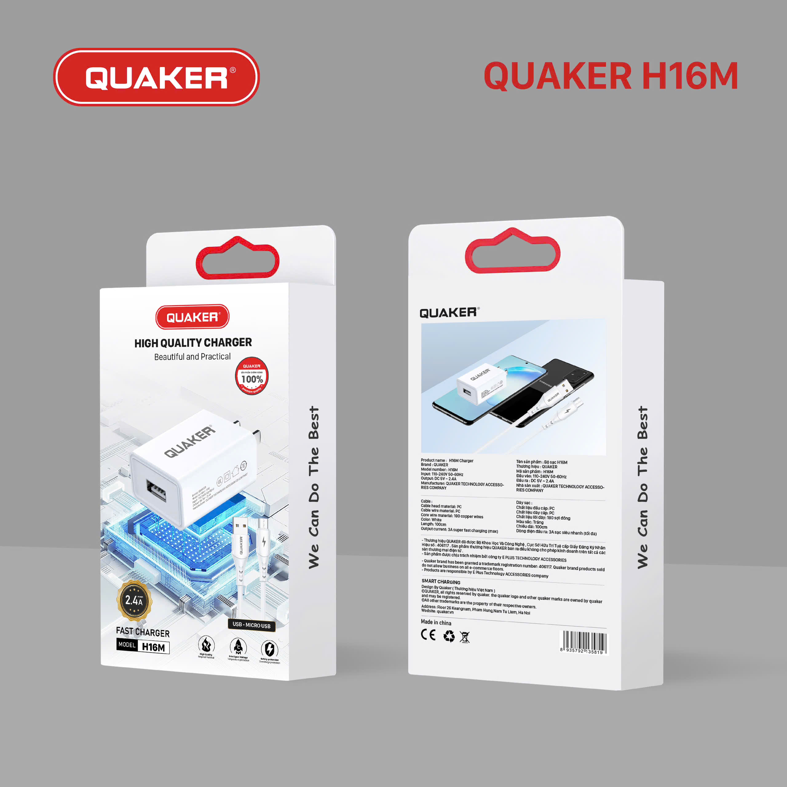 Củ sạc Quaker H16