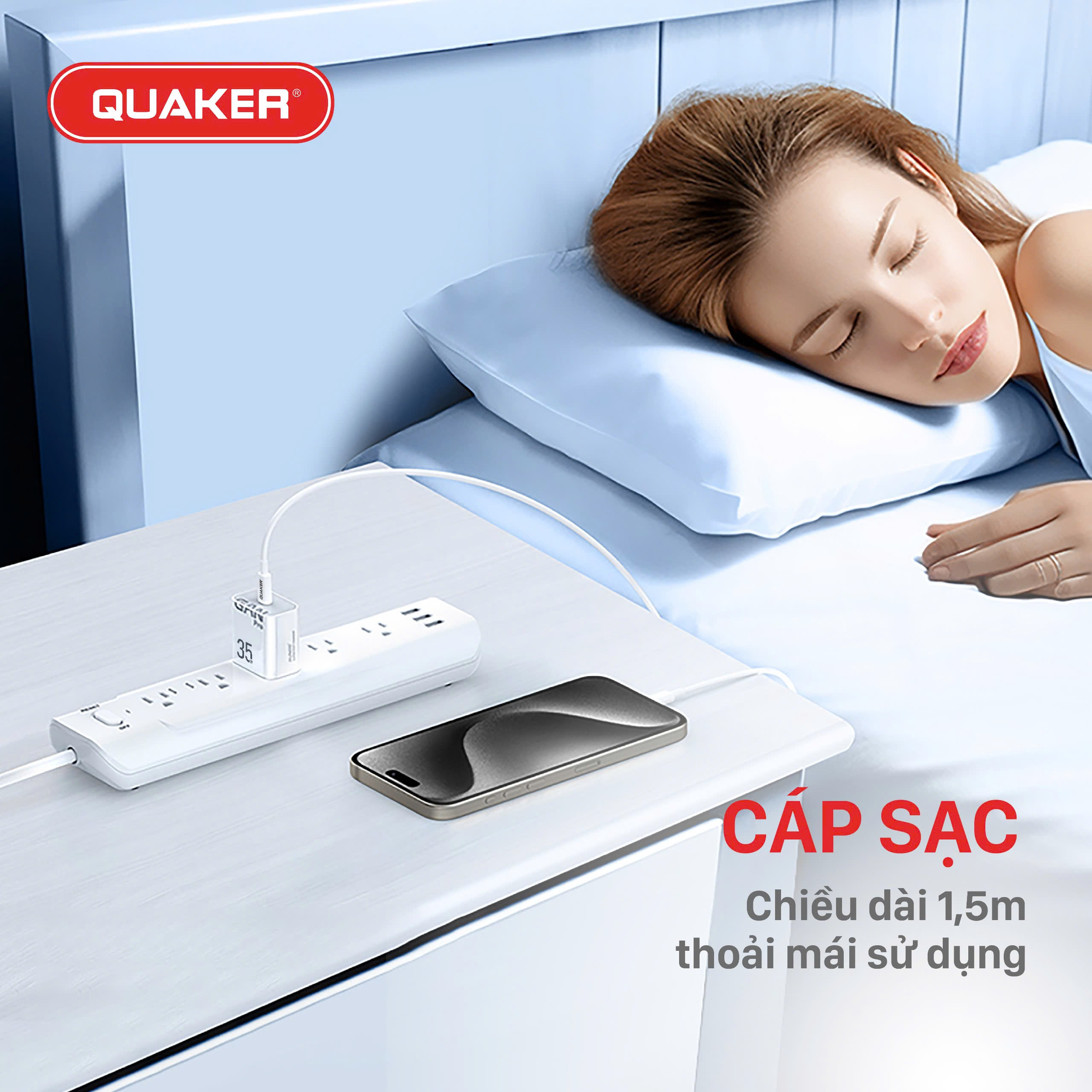 Củ sạc Quaker H01