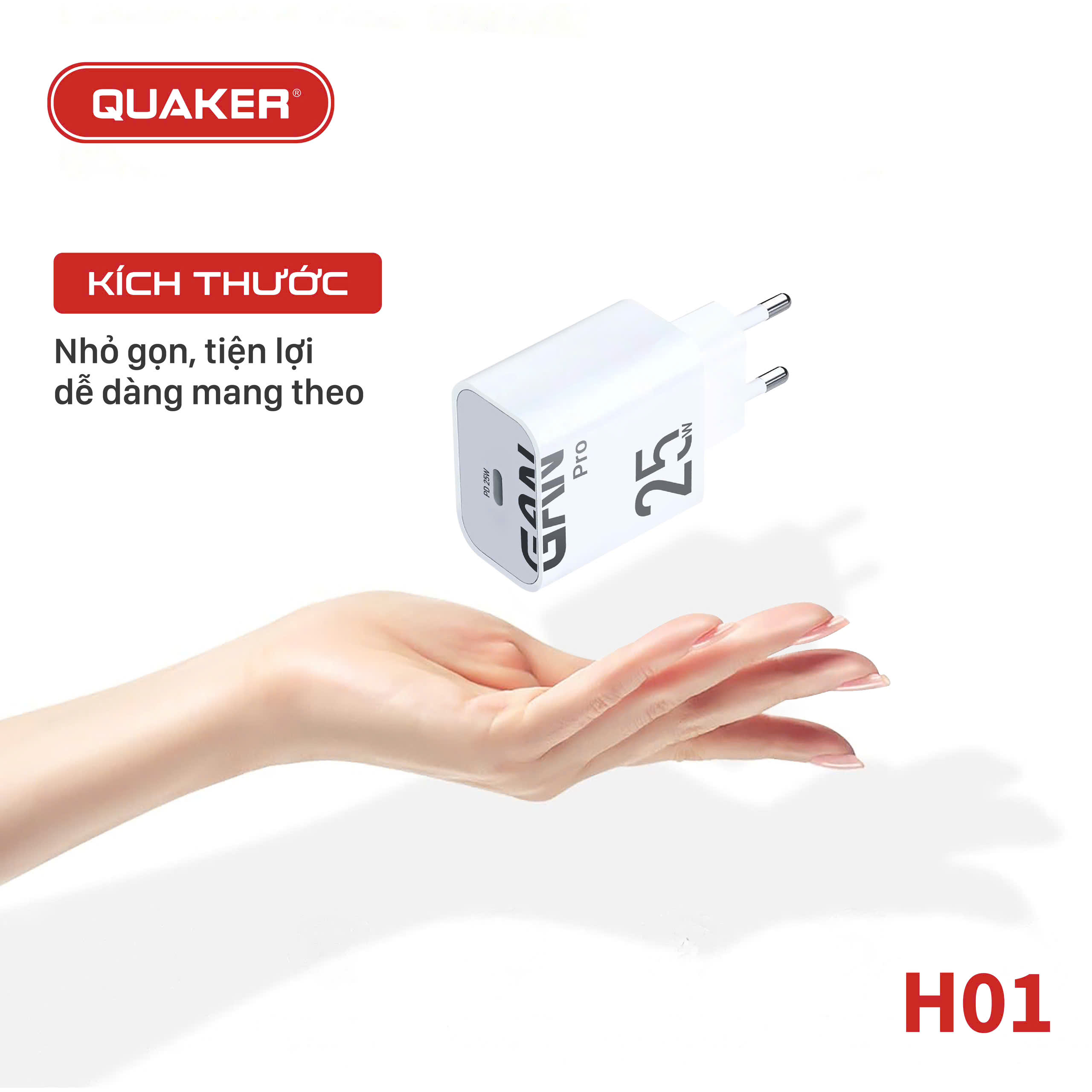 Củ sạc Quaker H01