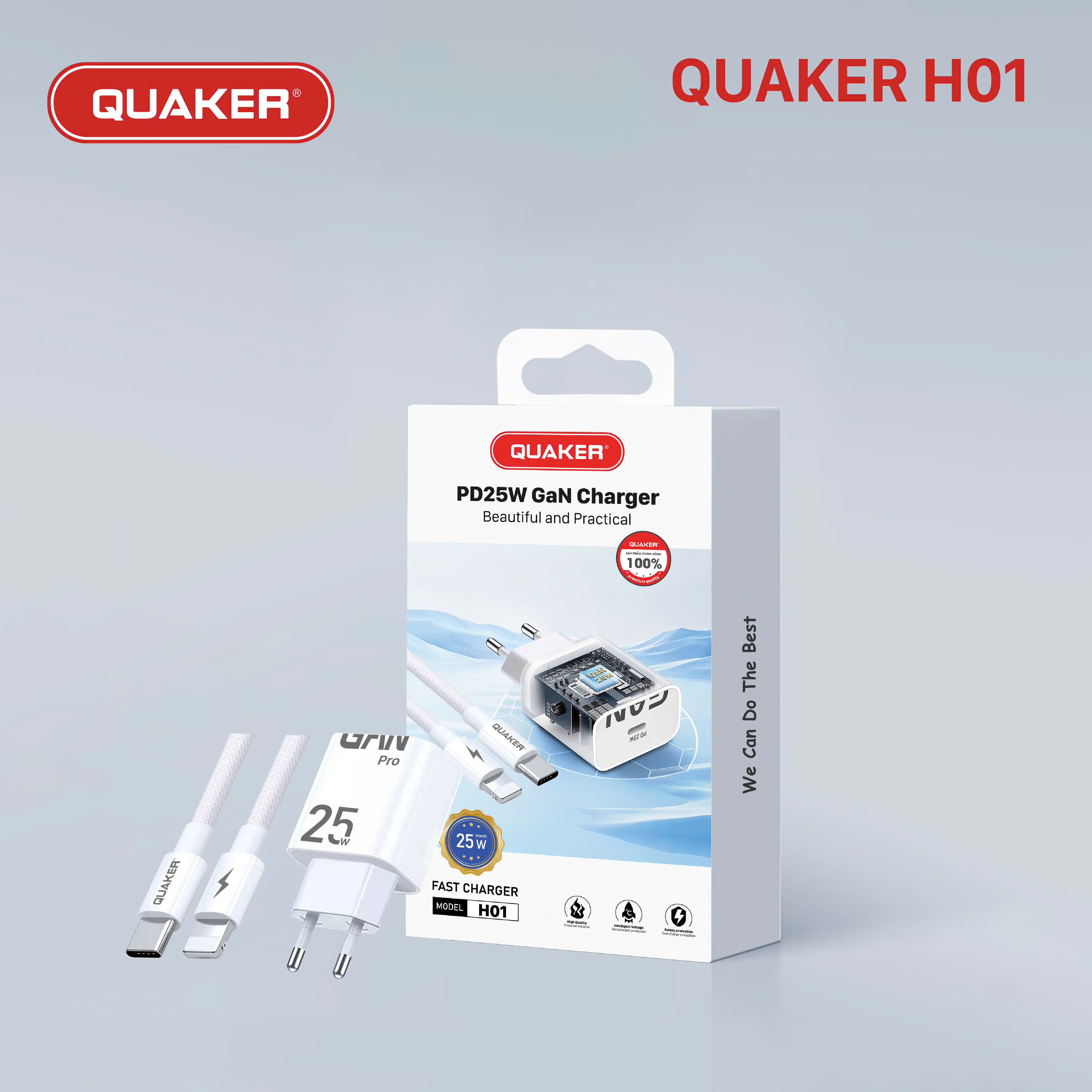 Củ sạc Quaker H01