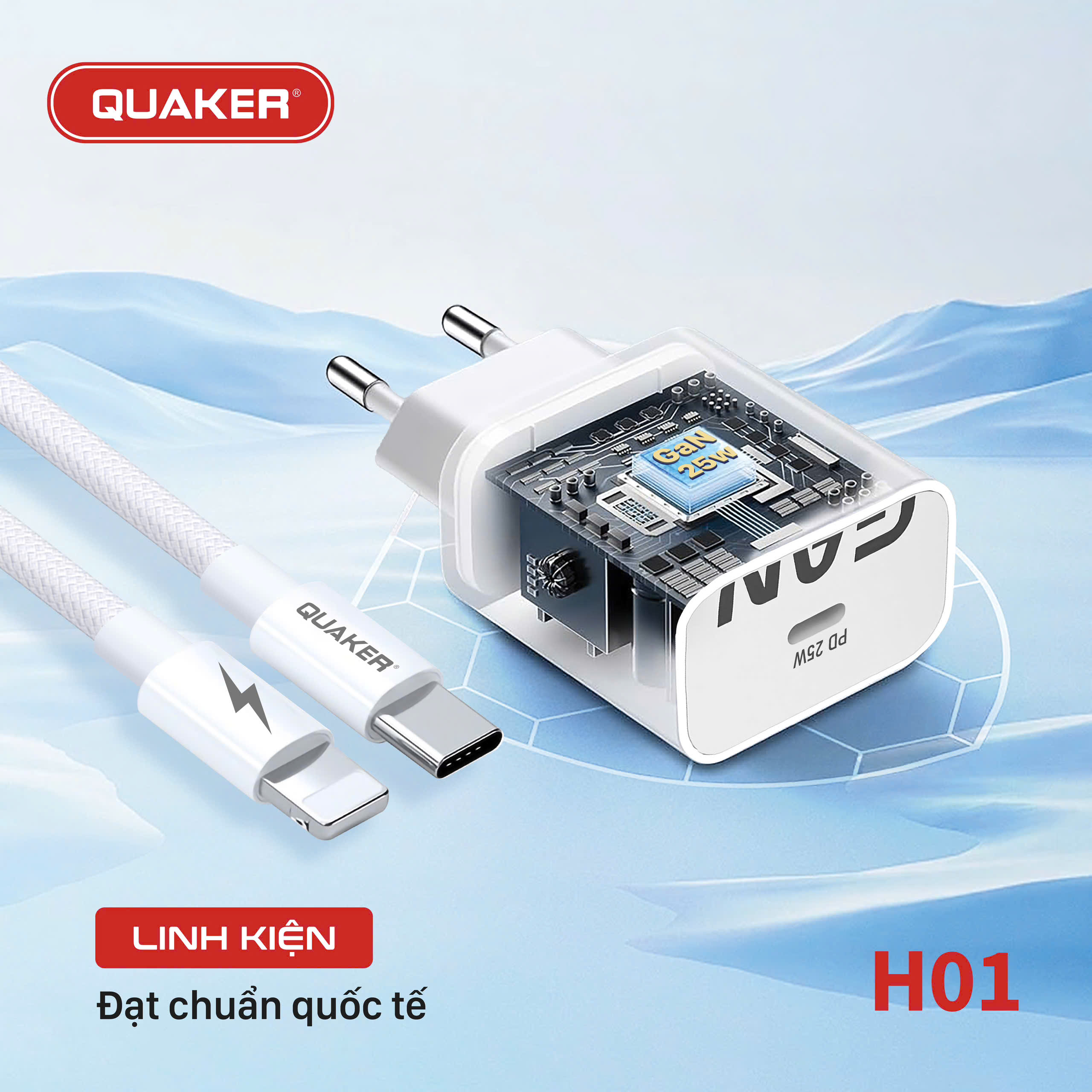 Củ sạc Quaker H01