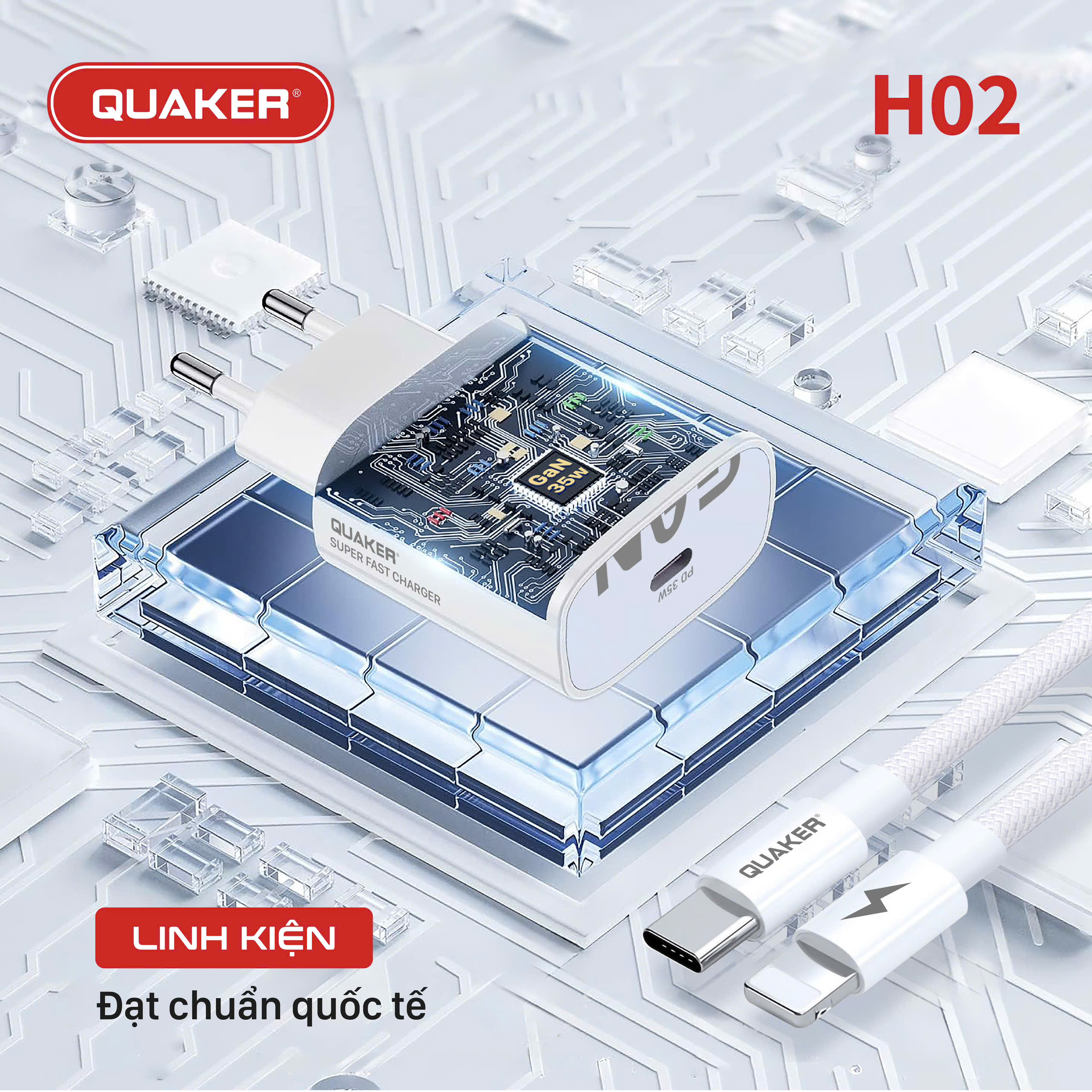 Cáp sạc Quaker H02