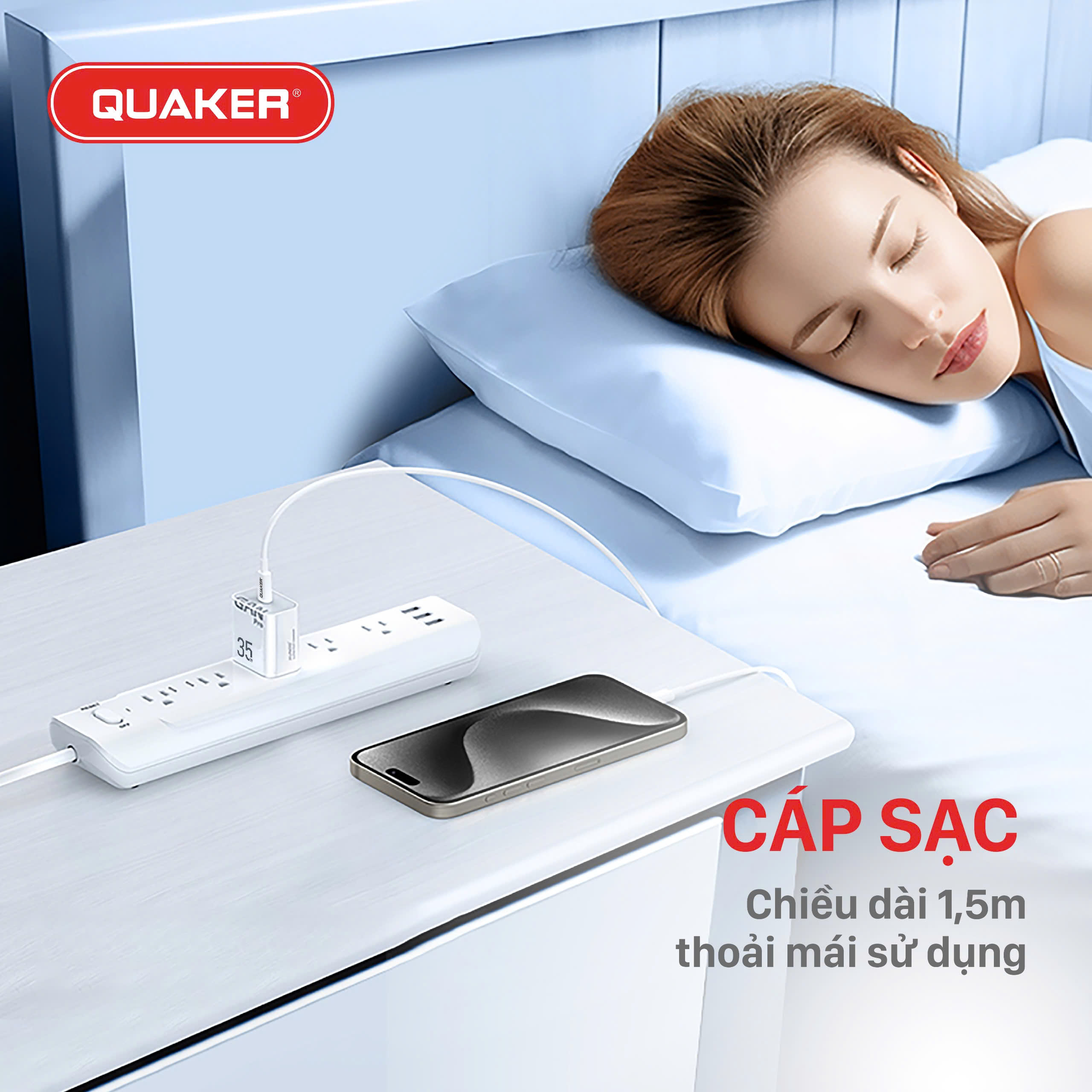 Củ sạc Quaker H03 US