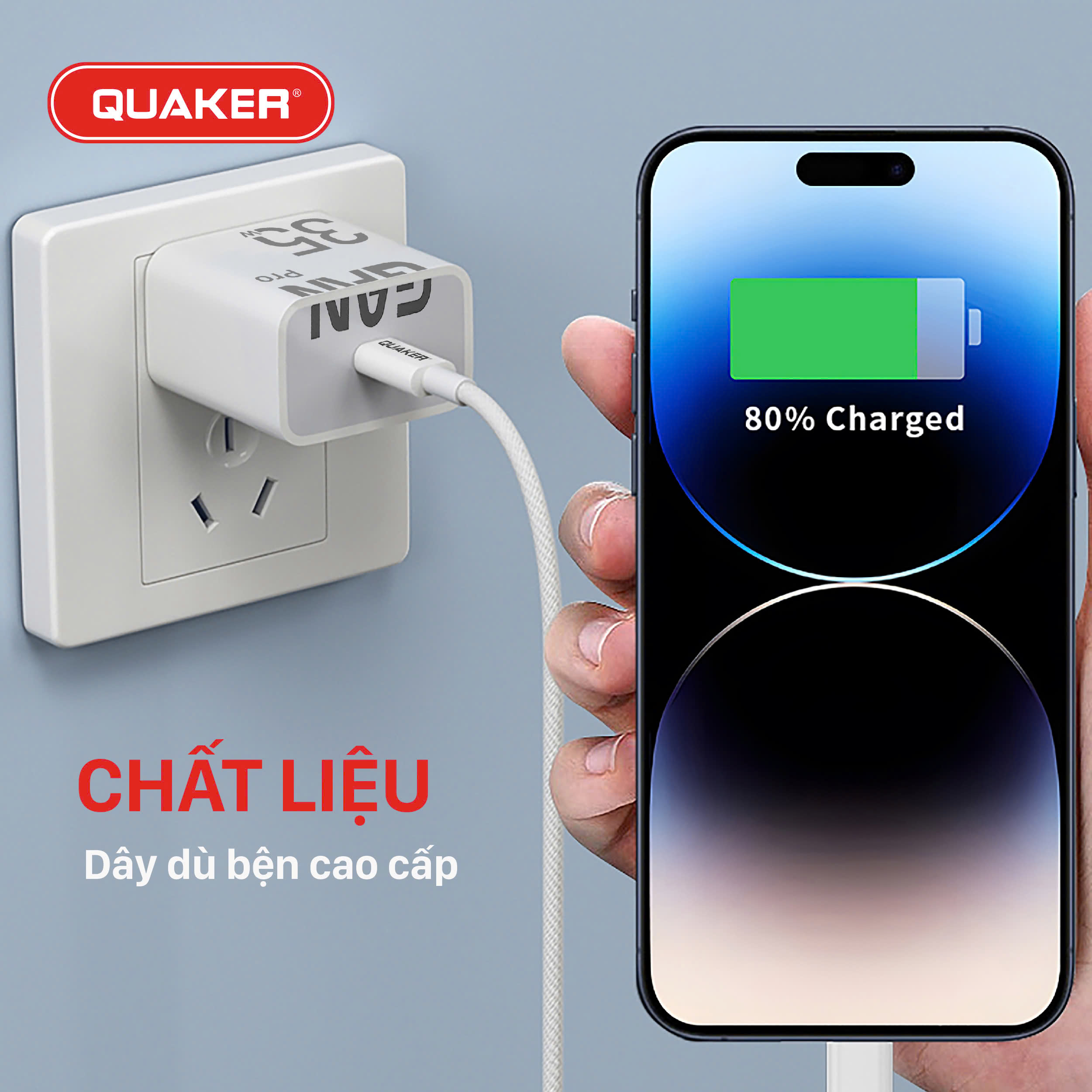 Củ sạc Quaker H03 US
