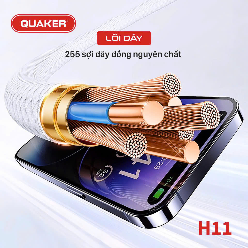 Củ sạc Quaker H11 20W
