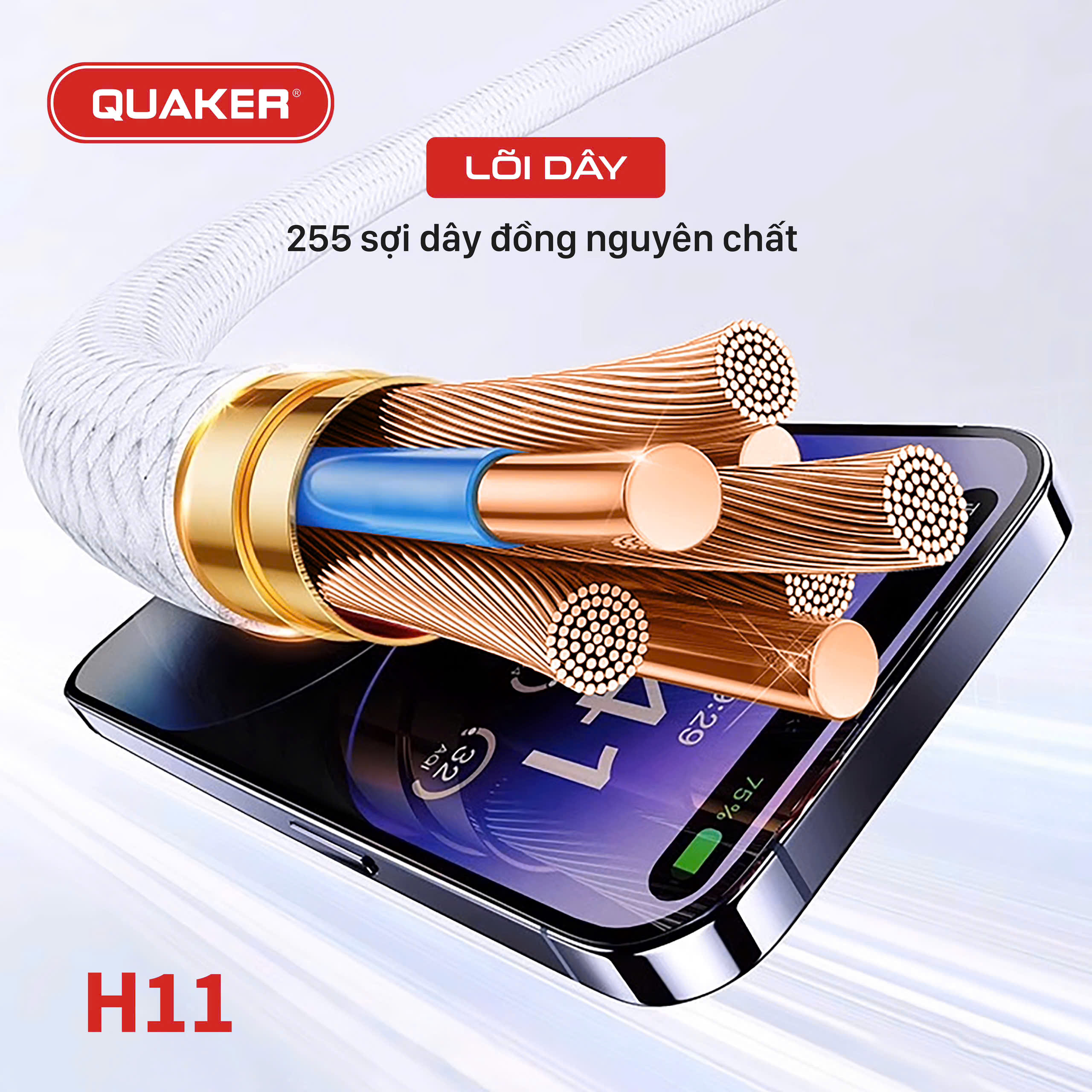 Củ sạc Quaker H11 20W