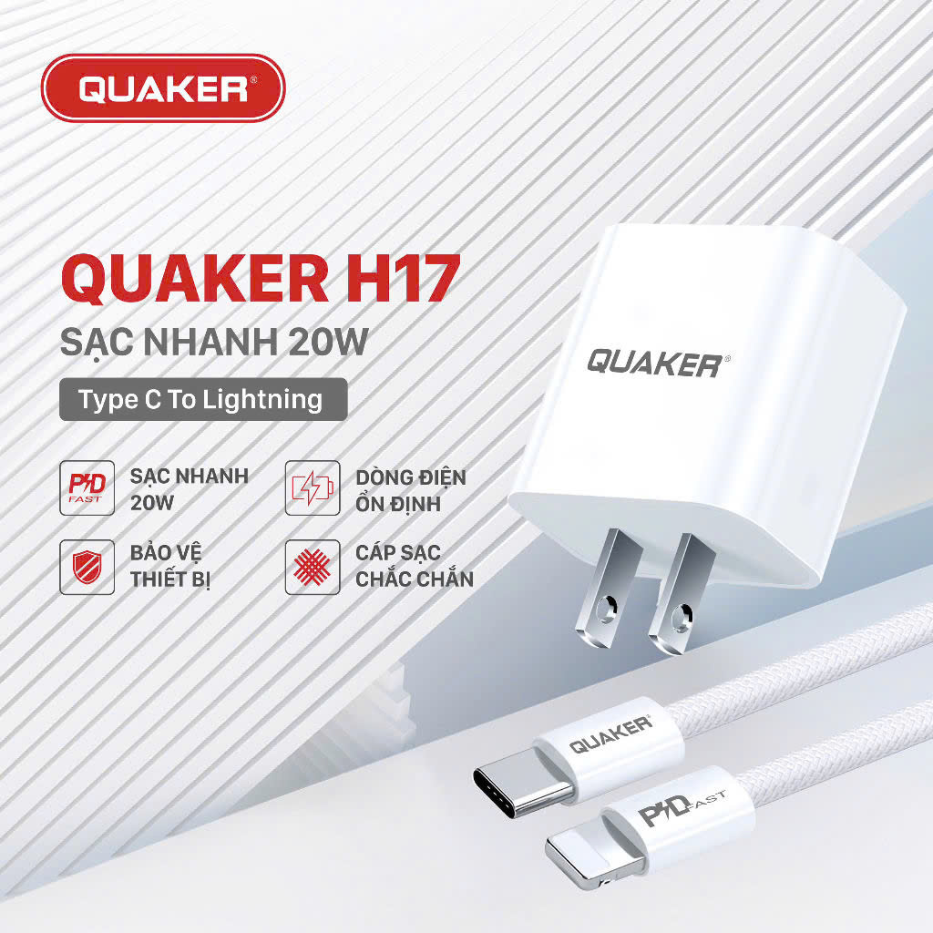 Củ sạc Quaker H17
