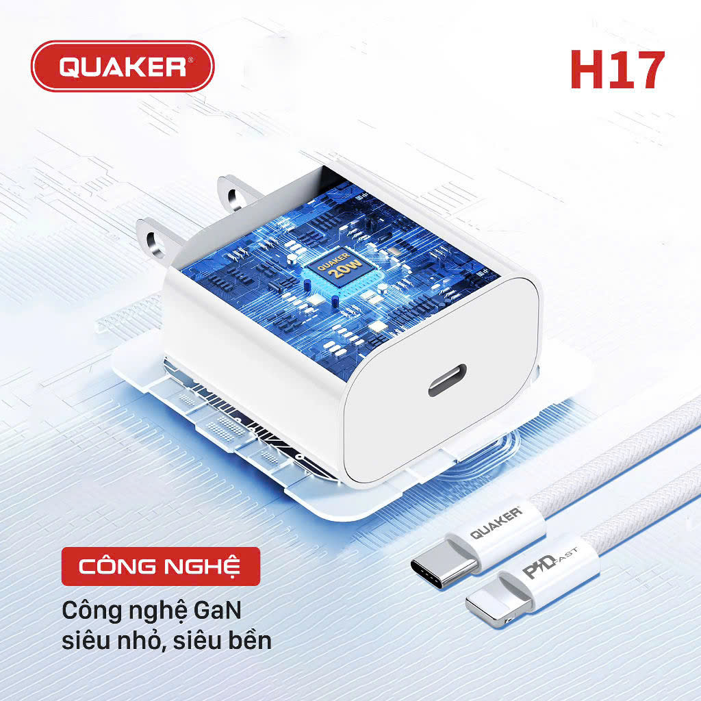Củ sạc Quaker H17