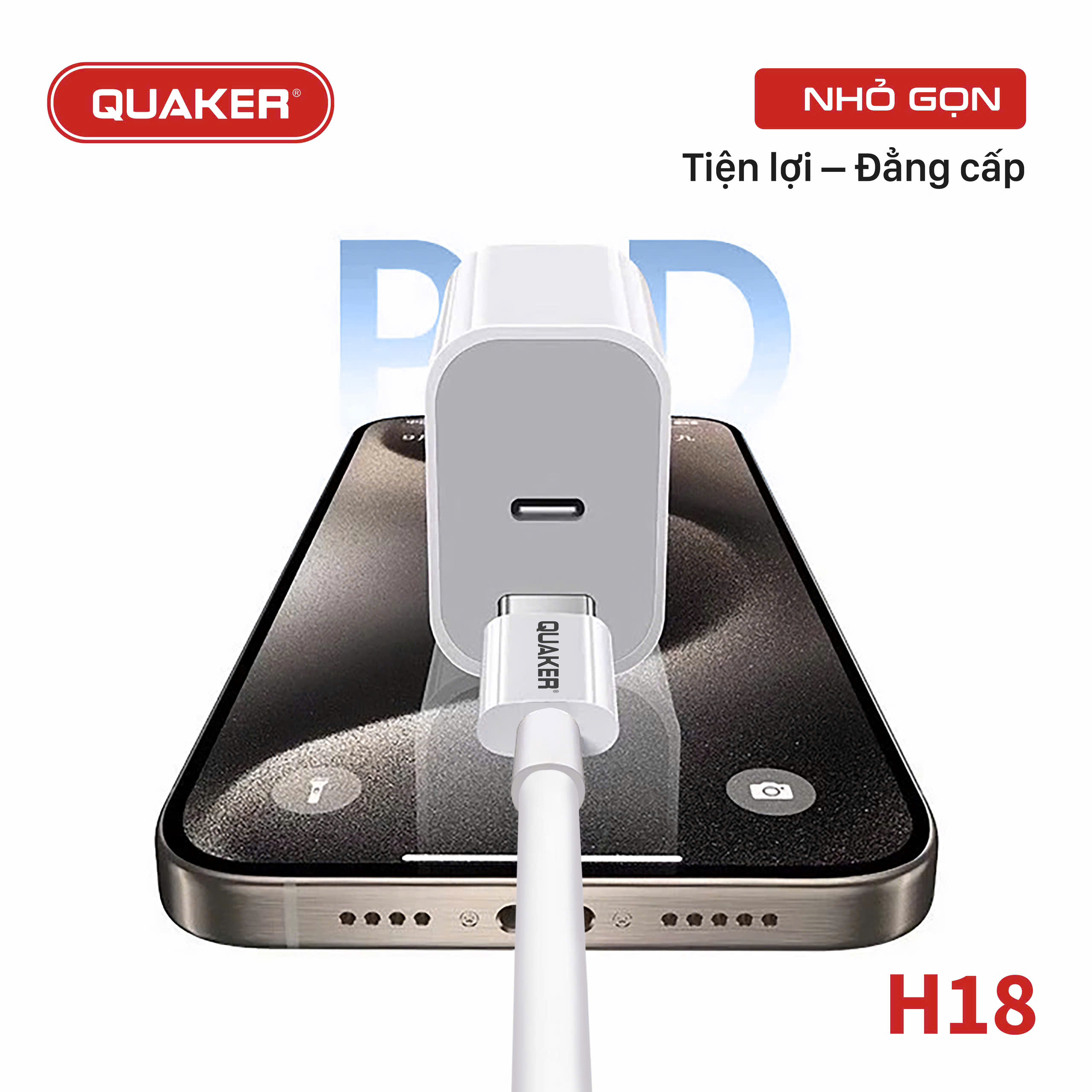 Củ sạc Quaker H18