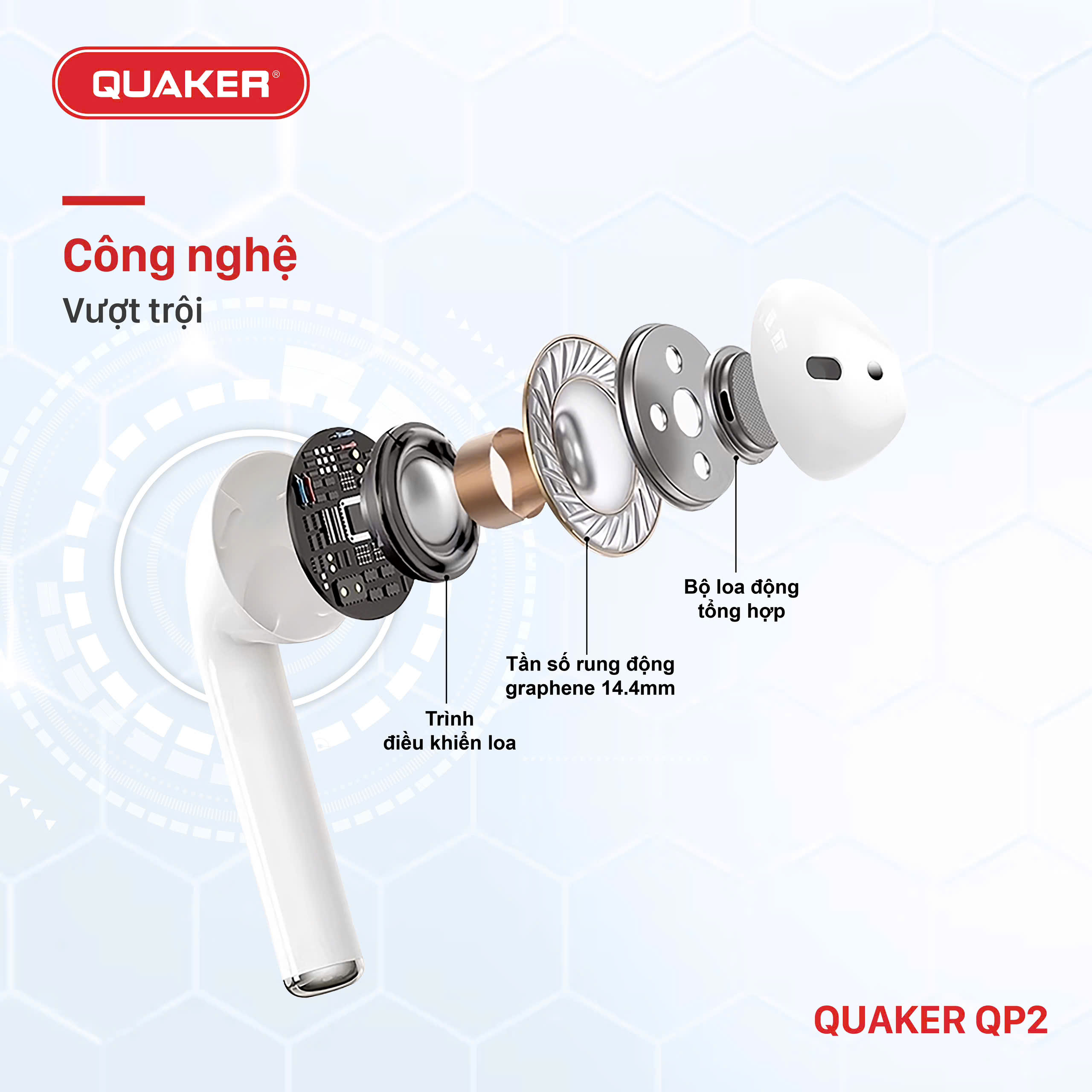 Tai nghe Bluetooh Quaker QP2