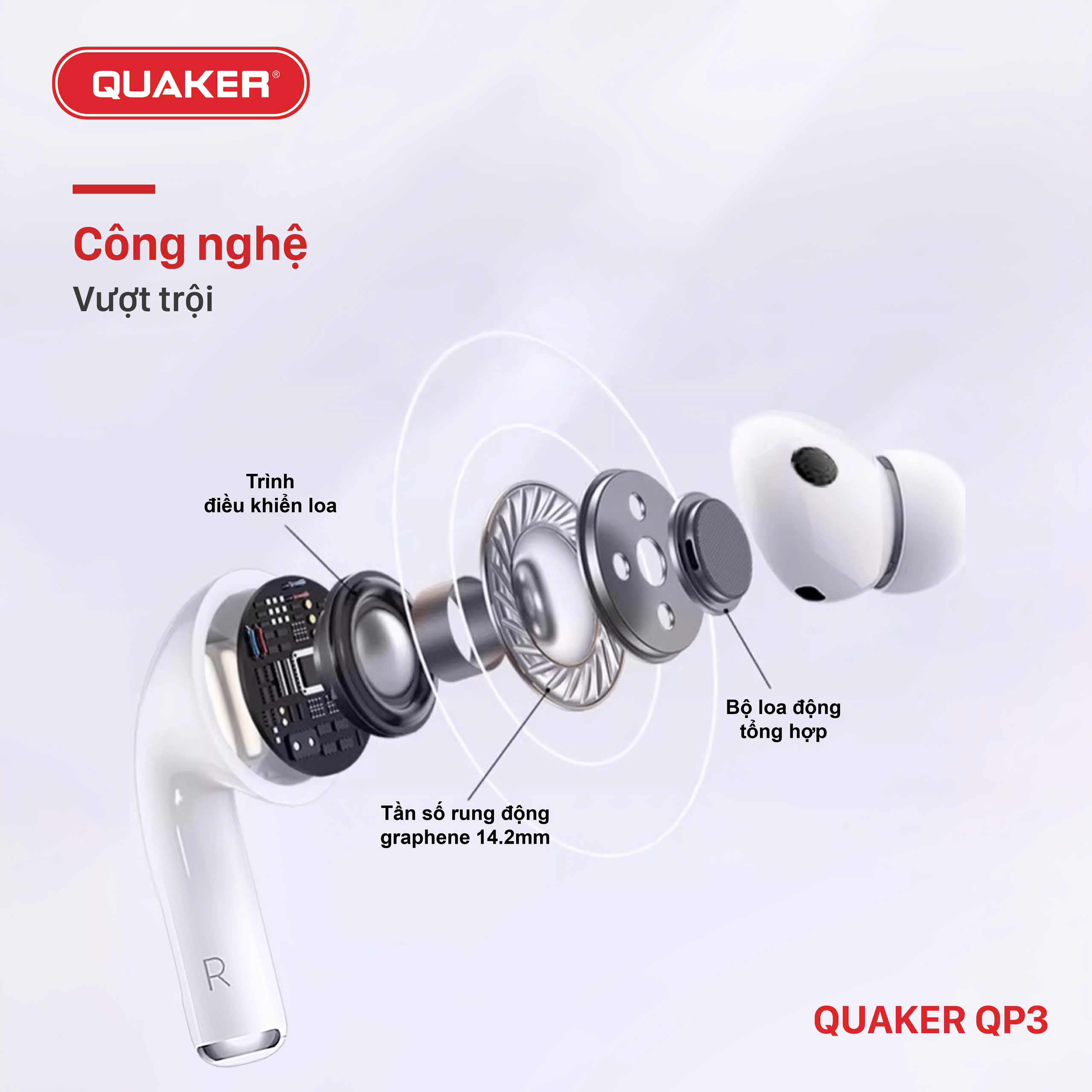 Tai nghe Bluetooh Quaker QP3
