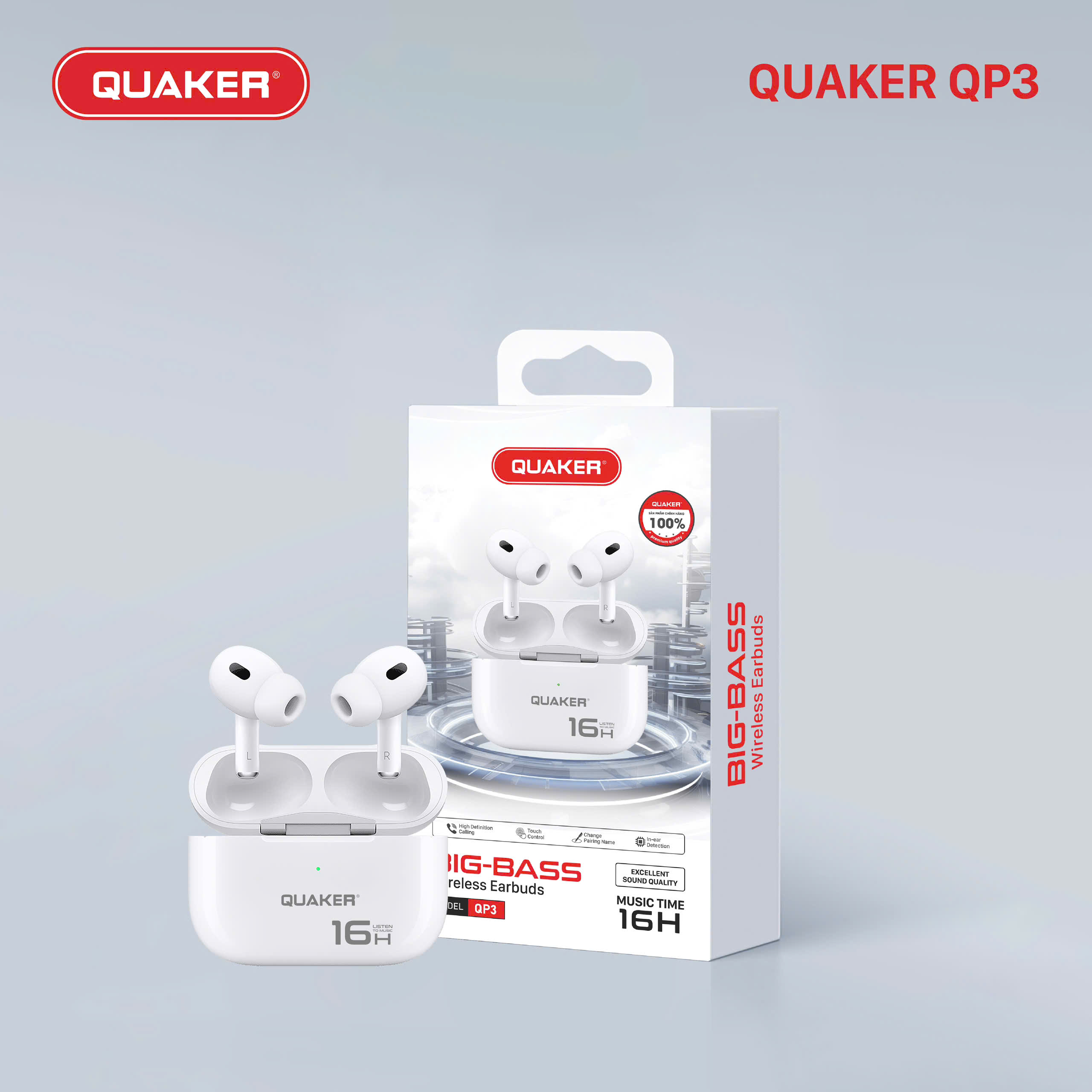 Tai nghe Bluetooh Quaker QP3
