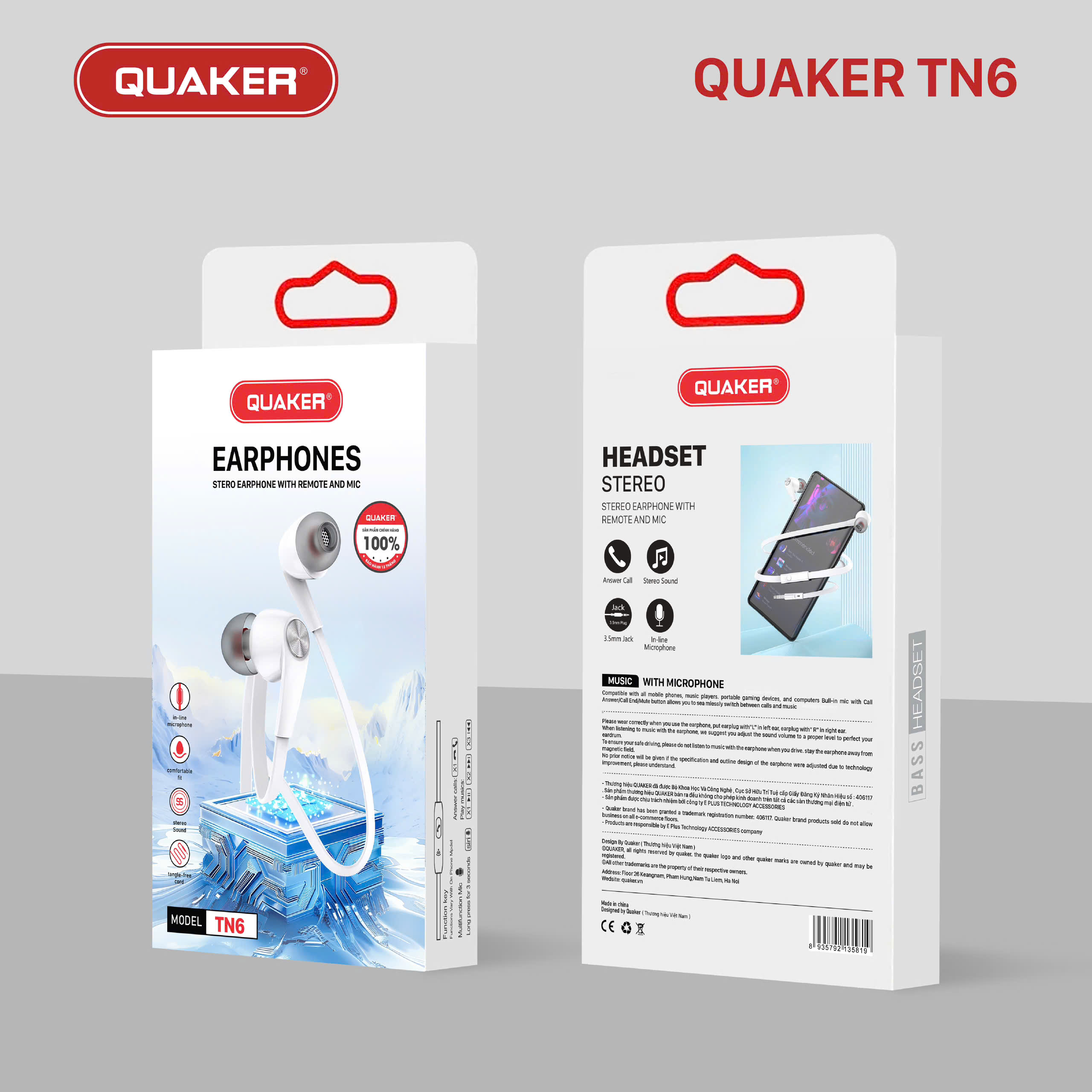 Tai nghe Quaker TN6