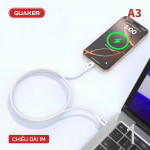 Cáp sạc Quaker A3 TypeC to TypeC - 60W