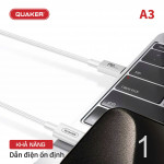 Cáp sạc Quaker A3 TypeC to TypeC - 60W