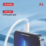 Cáp Sạc Nhanh Quaker A2 TypeC to Lightning - 27W