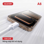 Cáp sạc Quaker A8 TypeC to Lightning - 27W