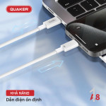 Cáp sạc Quaker A8 TypeC to Lightning - 27W