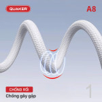 Cáp sạc Quaker A8 TypeC to Lightning - 27W