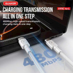 Cáp sạc Quaker X93 TypeC to Lightning - 100W