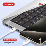 Cáp Sạc Nhanh Quaker X62 TypeC to Lightning - 35W