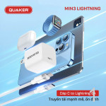 Bộ Sạc Quaker Min3 Lightning - 25W GaN Pro