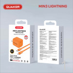 Bộ Sạc Nhanh Quaker Min3 - Lightning 25W GaN Pro