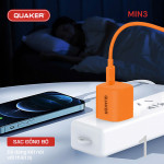 Bộ Sạc Nhanh Quaker Min3 - Lightning 25W GaN Pro