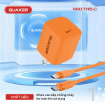 Bộ Sạc Nhanh Quaker Min3 TypeC to TypeC - 25W GaN Pro