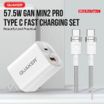 Bộ Sạc Nhanh Quaker Min2 Pro TypeC to TypeC - 57.5W GaN Pro8