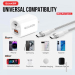 Bộ Sạc Nhanh Quaker Min2 Pro TypeC to TypeC - 57.5W GaN Pro8