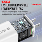 Bộ Sạc Nhanh Quaker Min2 Pro TypeC to TypeC - 57.5W GaN Pro8