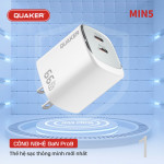 Củ Sạc Nhanh Quaker Min5 - 66W GaN Pro9 